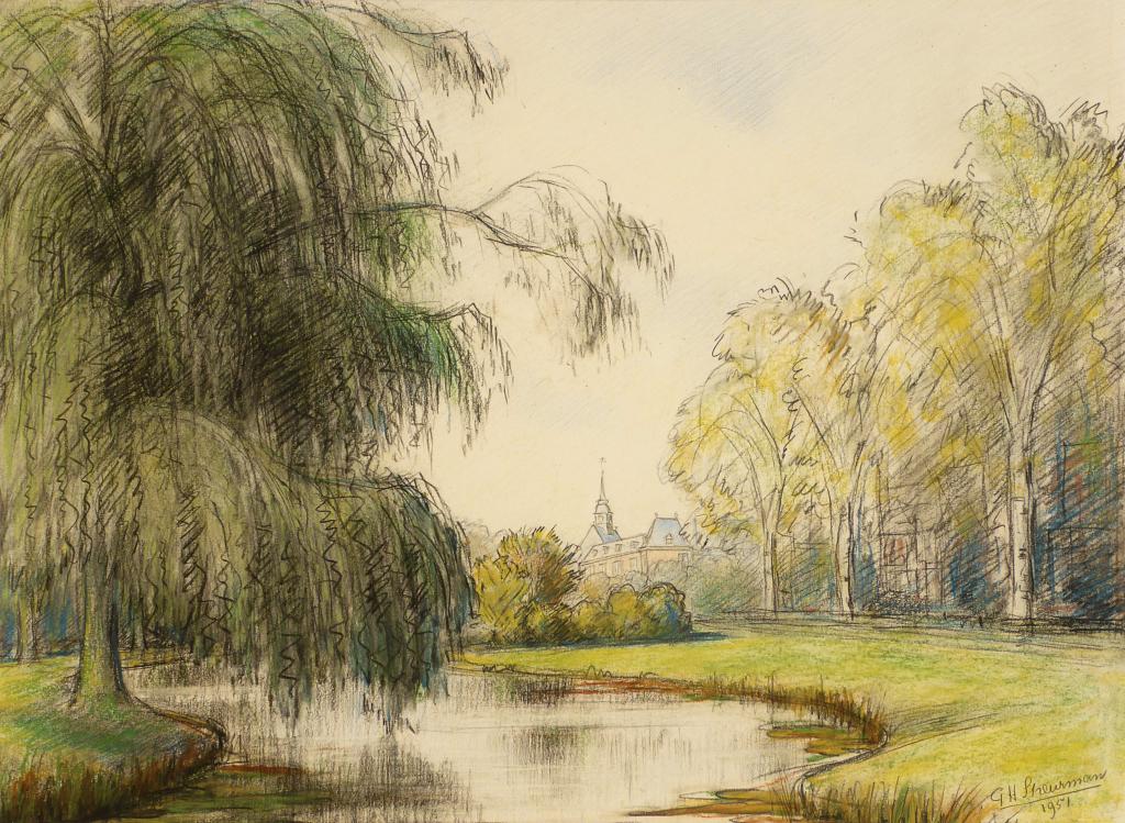 G.H. Streurman, Zicht op de AE kade, 1951.jpg